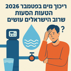 למה ריכוך מים בספטמבר 2026 לא עובד לרוב הישראלים